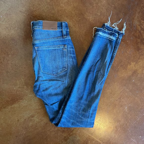 Madewell Medium Wash Skinny Jeans 26T - Picture 2 of 2